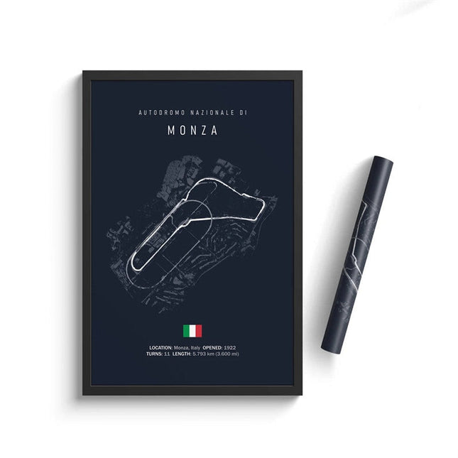 Speed and Precision: F1 Formula 1 Track Circuit Wall Poster 