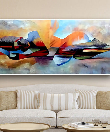 Lord Buddha Abstract Print Wall Poster