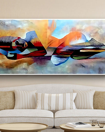 Lord Buddha Abstract Print Wall Poster