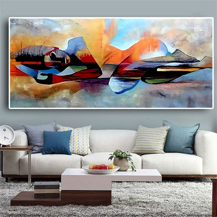 Lord Buddha Abstract Print Wall Poster