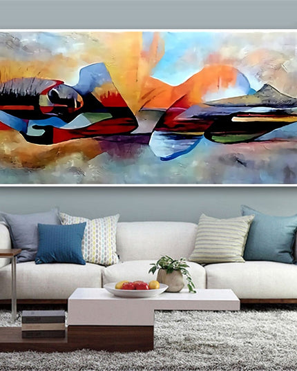 Lord Buddha Abstract Print Wall Poster