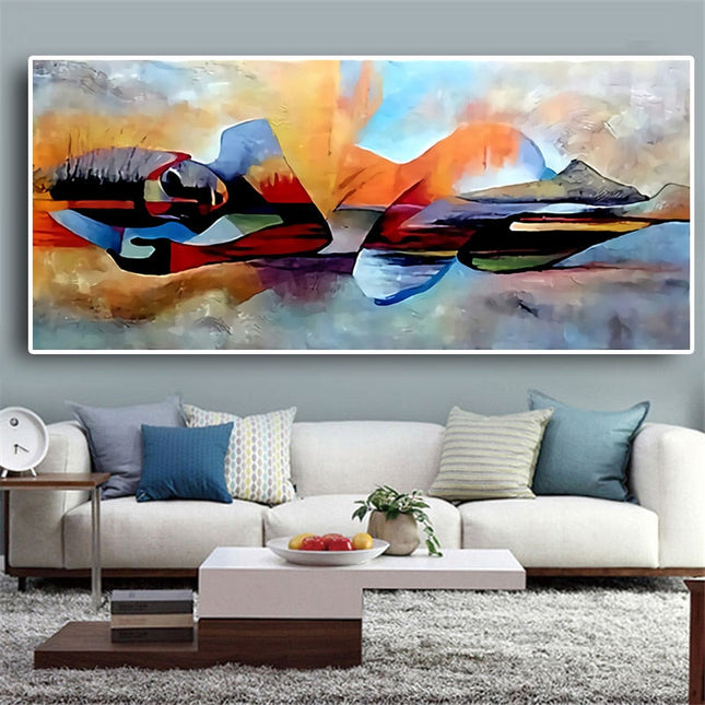 Lord Buddha Abstract Print Wall Poster