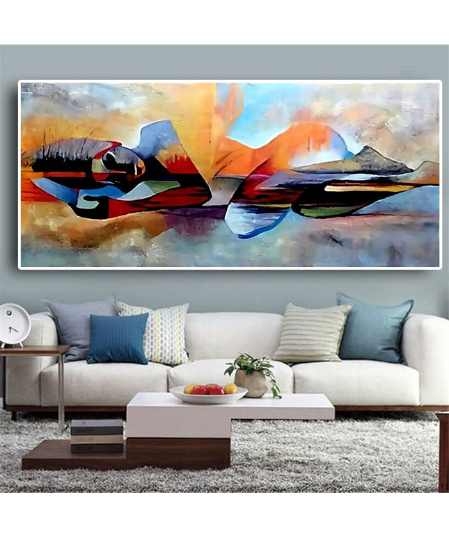 Lord Buddha Abstract Print Wall Poster