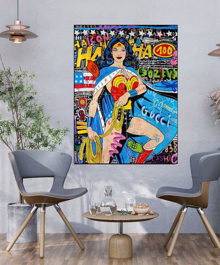 Copy of Playful Micky Mouse PopArt Graffiti Poster - Colorful Wall Decor Wall Poster