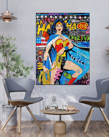 Copy of Playful Micky Mouse PopArt Graffiti Poster - Colorful Wall Decor Wall Poster
