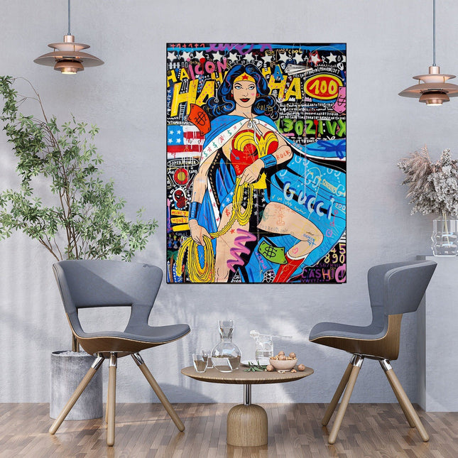 Copy of Playful Micky Mouse PopArt Graffiti Poster - Colorful Wall Decor Wall Poster