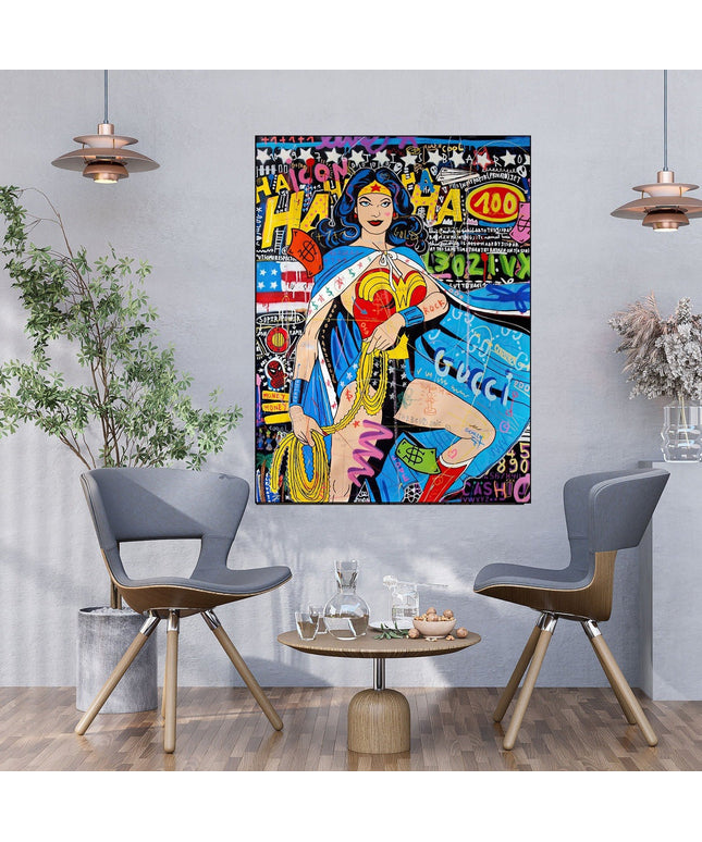 Copy of Playful Micky Mouse PopArt Graffiti Poster - Colorful Wall Decor Wall Poster