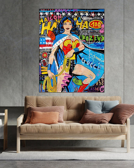 Copy of Playful Micky Mouse PopArt Graffiti Poster - Colorful Wall Decor Wall Poster