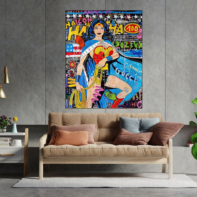 Copy of Playful Micky Mouse PopArt Graffiti Poster - Colorful Wall Decor Wall Poster