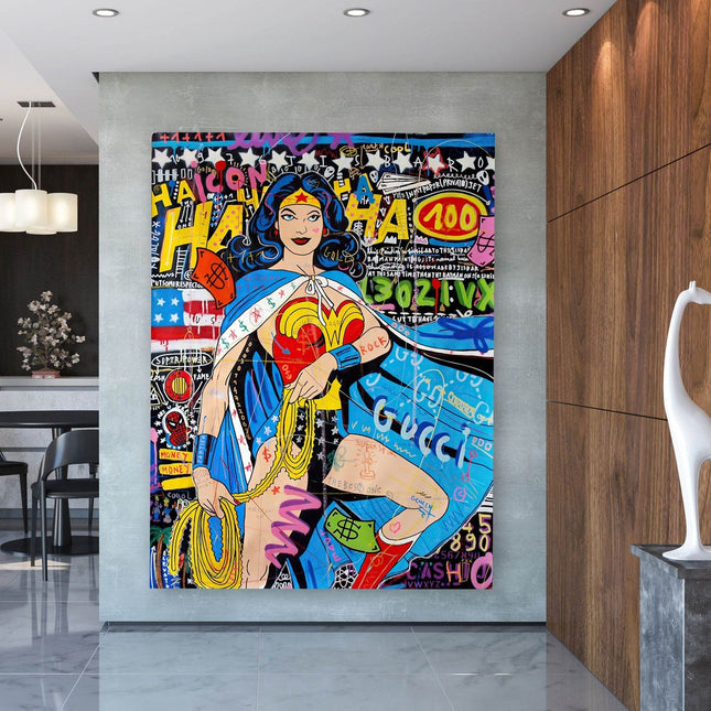 Copy of Playful Micky Mouse PopArt Graffiti Poster - Colorful Wall Decor Wall Poster