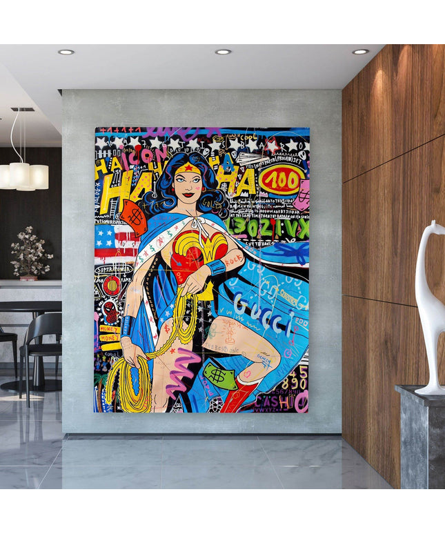 Copy of Playful Micky Mouse PopArt Graffiti Poster - Colorful Wall Decor Wall Poster