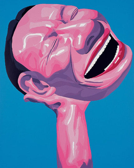 The Art of Helplessness - Yue Minjun Laughing Man Art Canvas Print Wall Poster