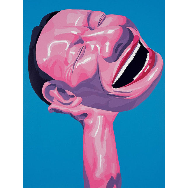 The Art of Helplessness - Yue Minjun Laughing Man Art Canvas Print Wall Poster