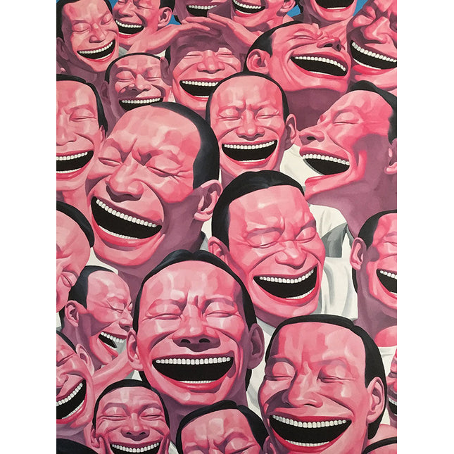 The Art of Helplessness - Yue Minjun Laughing Man Art Canvas Print Wall Poster