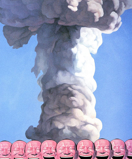 The Art of Helplessness - Yue Minjun Laughing Man Art Canvas Print Wall Poster