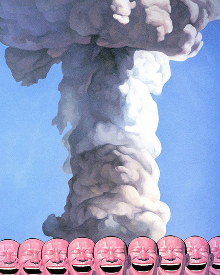 The Art of Helplessness - Yue Minjun Laughing Man Art Canvas Print Wall Poster