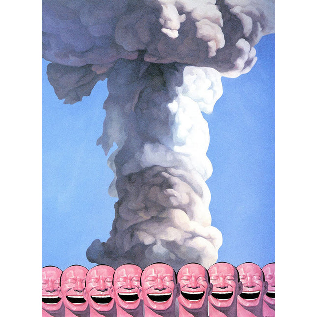 The Art of Helplessness - Yue Minjun Laughing Man Art Canvas Print Wall Poster
