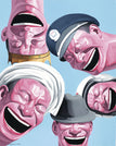 Yue Minjun Laughing Man - I / 12 x 16 inch / 30 x 40 cm