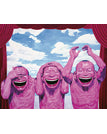 Yue Minjun Laughing Man - D / 12 x 16 inch / 30 x 40 cm