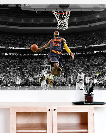 The King Reigns Supreme - LeBron James Windmill Dunk Poster Wall Poster