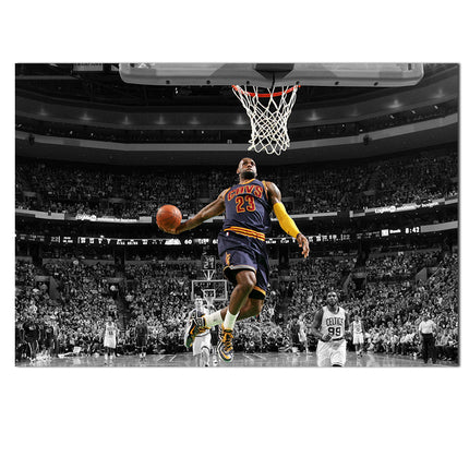 The King Reigns Supreme - LeBron James Windmill Dunk Poster Wall Poster