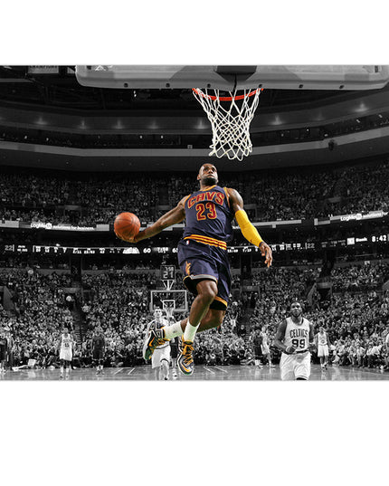 The King Reigns Supreme - LeBron James Windmill Dunk Poster Wall Poster