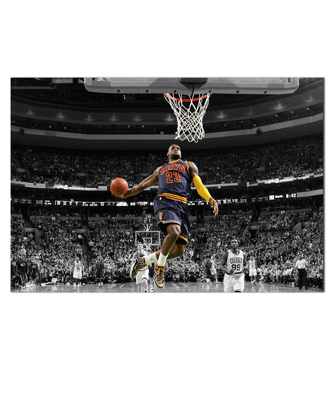 The King Reigns Supreme - LeBron James Windmill Dunk Poster Wall Poster