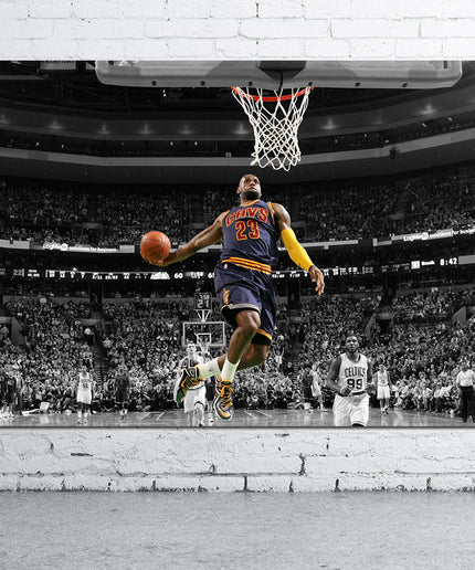 The King Reigns Supreme - LeBron James Windmill Dunk Poster Wall Poster