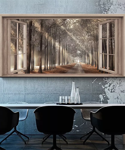 The Path Window Wall Poster