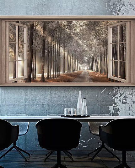 The Path Window Wall Poster