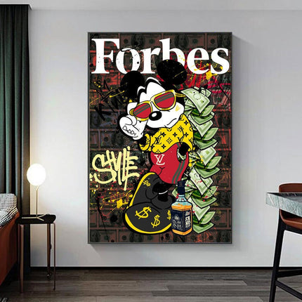 The Richest Mouse: Mickey's Rise to Wealth Creative Art Print Wall Poster