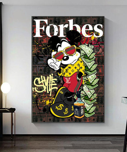 The Richest Mouse: Mickey's Rise to Wealth Creative Art Print Wall Poster