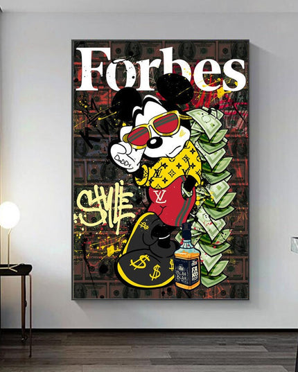 The Richest Mouse: Mickey's Rise to Wealth Creative Art Print Wall Poster