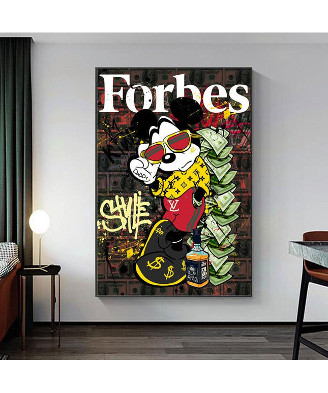 The Richest Mouse: Mickey's Rise to Wealth Creative Art Print Wall Poster