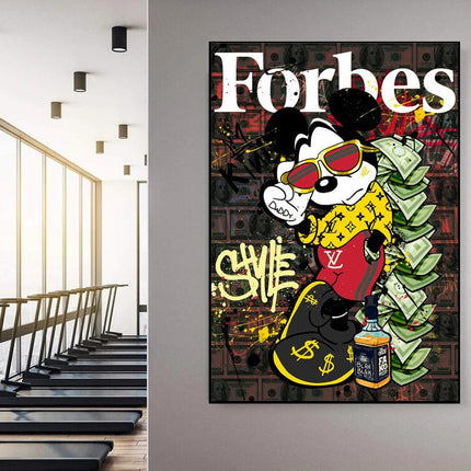The Richest Mouse: Mickey's Rise to Wealth Creative Art Print Wall Poster