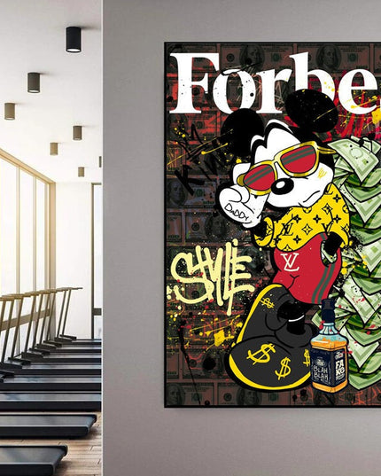 The Richest Mouse: Mickey's Rise to Wealth Creative Art Print Wall Poster