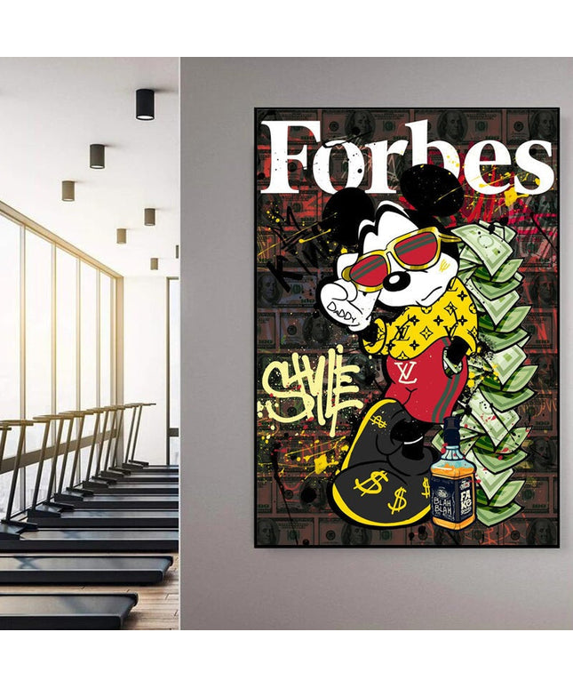 The Richest Mouse: Mickey's Rise to Wealth Creative Art Print Wall Poster
