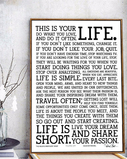This Is Your Life Wall Poster