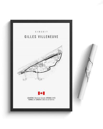 Thrill of the Track: F1 Formula Track Circuit Canvas Poster 