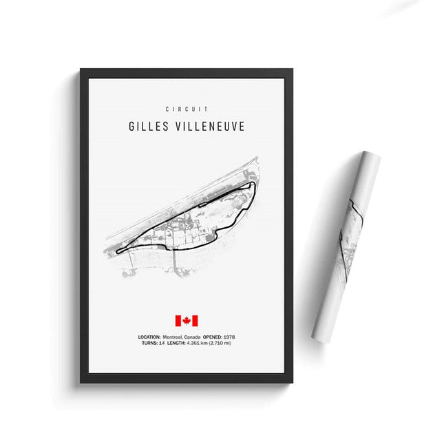 Thrill of the Track: F1 Formula Track Circuit Canvas Poster 