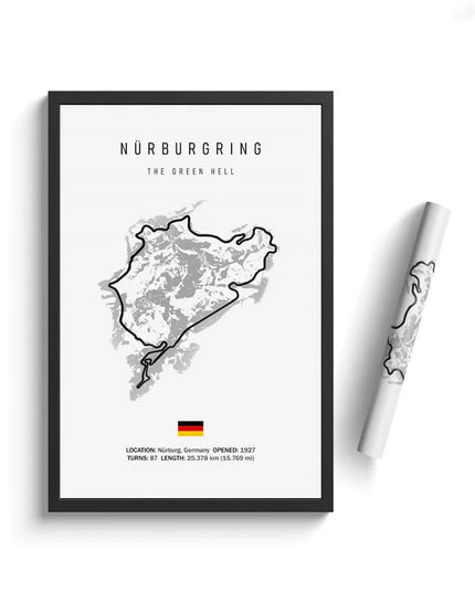 Thrill of the Track: F1 Formula Track Circuit Canvas Poster 