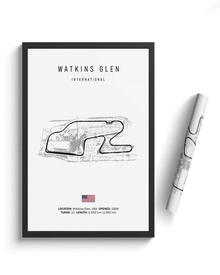 Thrill of the Track: F1 Formula Track Circuit Canvas Poster 