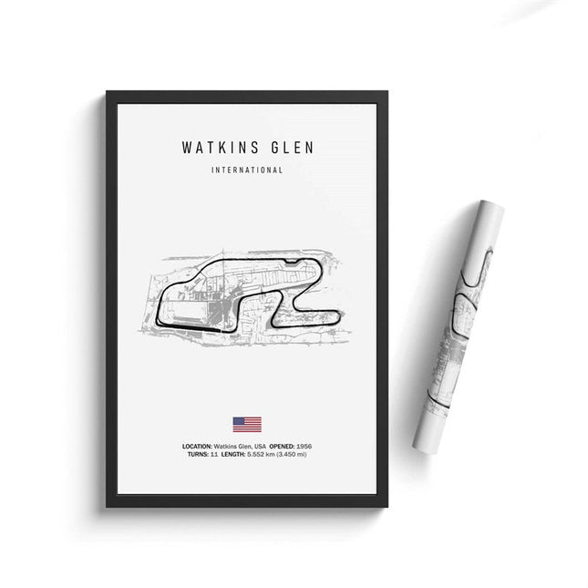 Thrill of the Track: F1 Formula Track Circuit Canvas Poster 