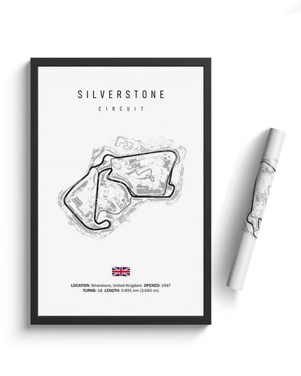 Thrill of the Track: F1 Formula Track Circuit Canvas Poster 