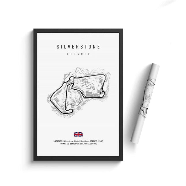 Thrill of the Track: F1 Formula Track Circuit Canvas Poster 