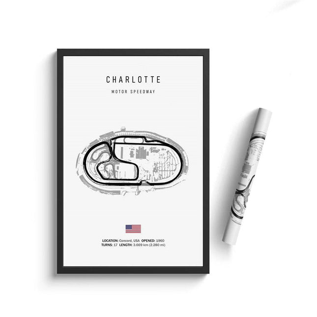 Thrill of the Track: F1 Formula Track Circuit Canvas Poster 