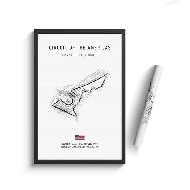 Thrill of the Track: F1 Formula Track Circuit Canvas Poster 