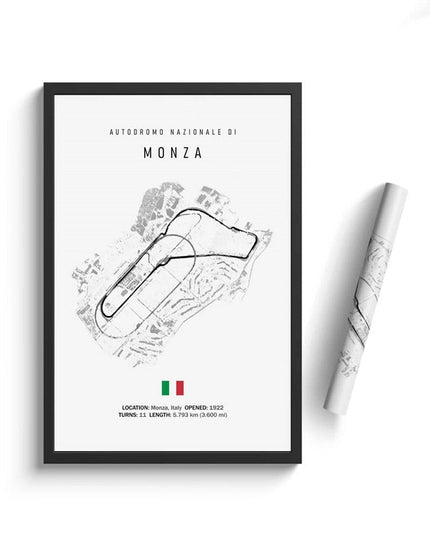 Thrill of the Track: F1 Formula Track Circuit Canvas Poster 
