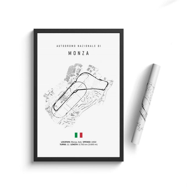 Thrill of the Track: F1 Formula Track Circuit Canvas Poster 