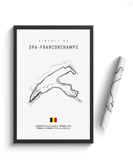 Thrill of the Track: F1 Formula Track Circuit Canvas Poster 